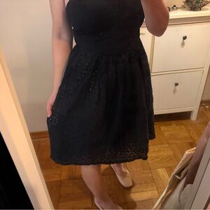 moulinette soeurs zipper mini skirts eyelet full cotton size 6